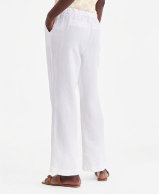 Women's 100% Linen Drawstring Pants