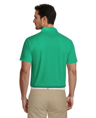 Men's Airflux Solid Mesh Short Sleeve Golf Polo Shirt