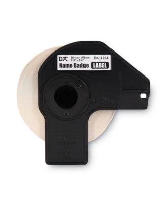 DK1234 2.3 in. x 3.4 in. Die-Cut Name Badge Labels - White (1-Roll)