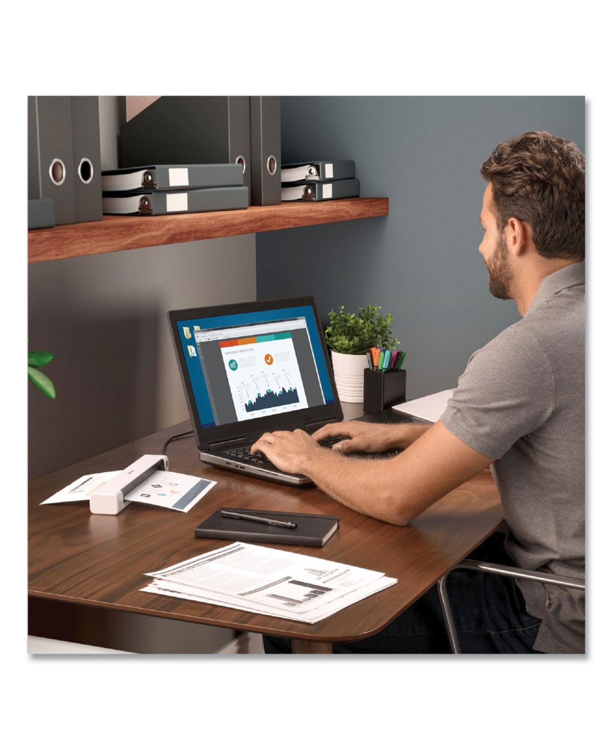 Brother Ds-640 Mobile Scanner, 600 Dpi, 1-Sheet Feeder, Compact Design