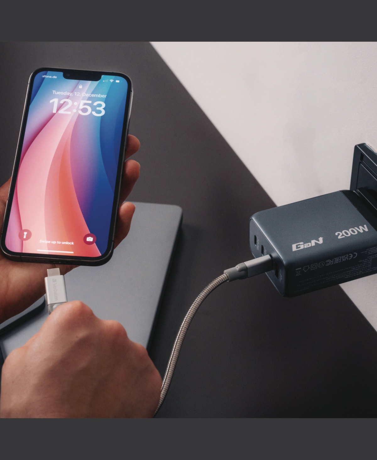 Verbatim Watts 4-Port GaN Wall Charger