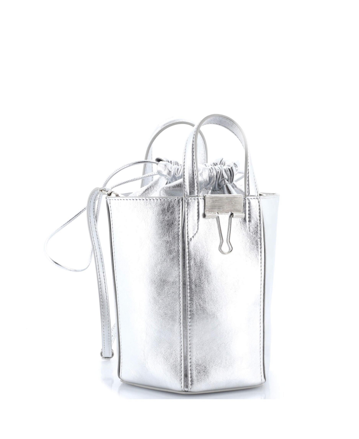 Pre-Owned Off White Vintage Allen Bucket Bag Leather