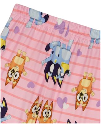 Girls' Toddler 2T-4T Notch Collar Top and Wide Leg Pants, 2-Piece Pajama Set