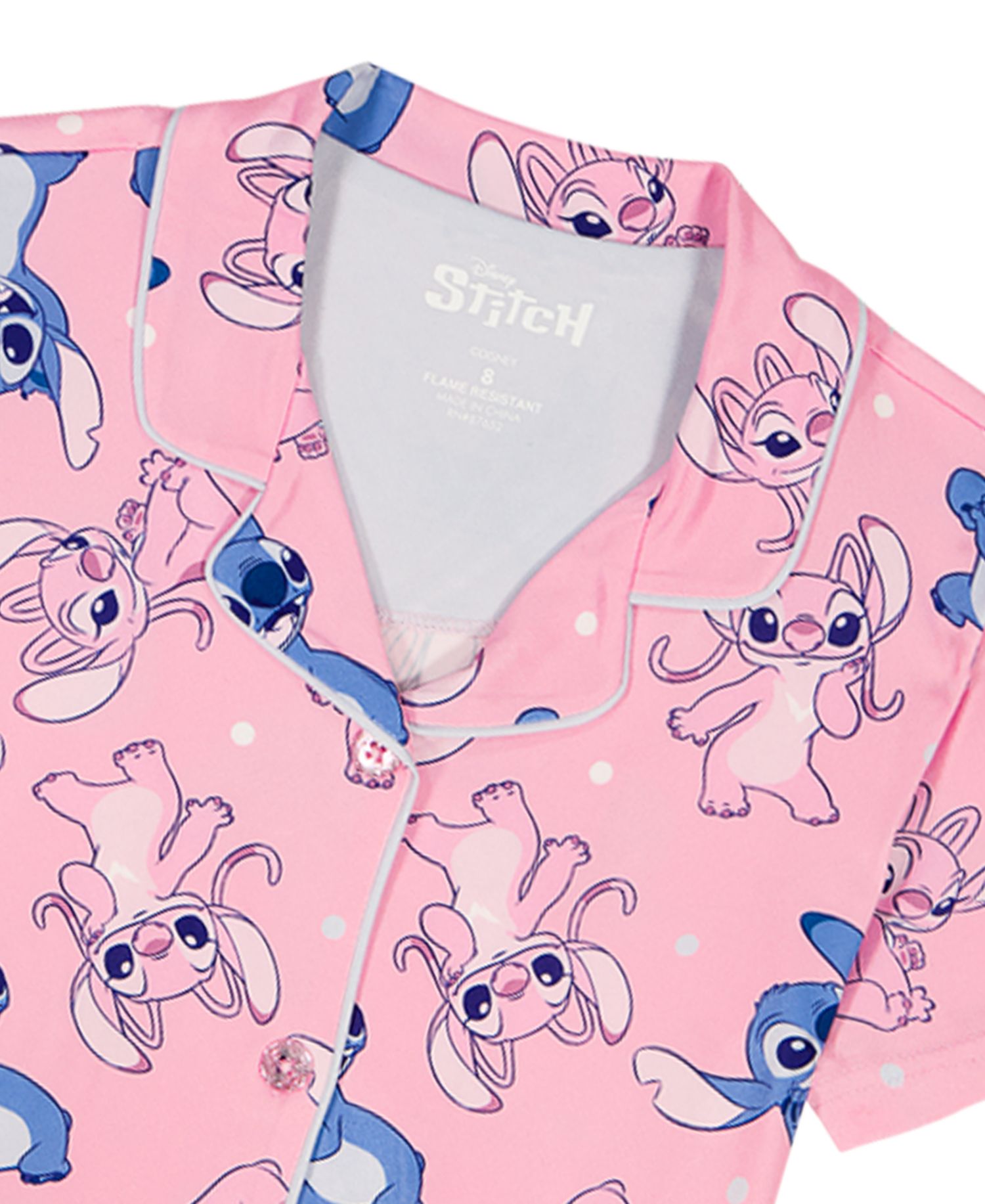 Girls' 4-10 Graphic Print Top and Pants, 2-Piece Pajama Set
