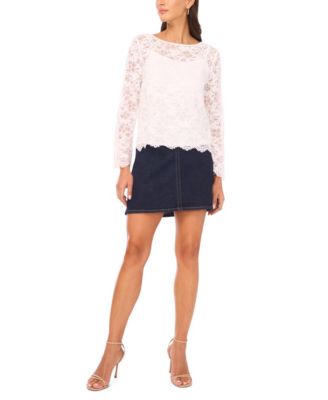 Women's Crewneck Long-Sleeve Knit Top