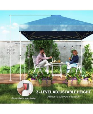 10' x 10' Pop Up Canopy Tent with Sidewall, UPF50+, Sea