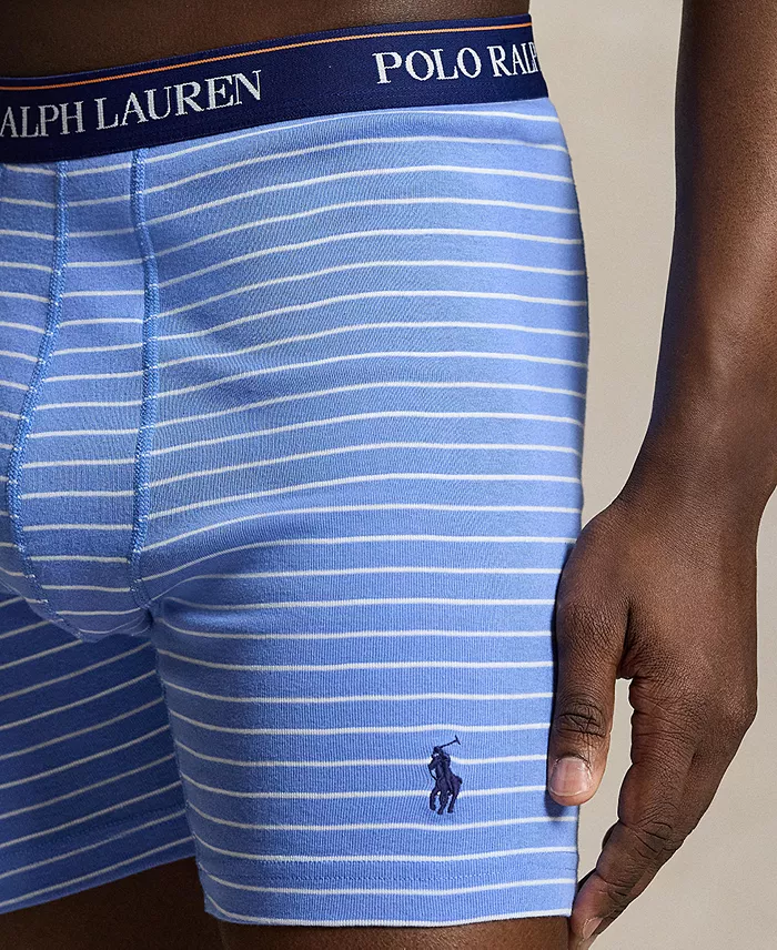Men's Classic Cotton Knit Boxer Briefs , 3-Pack Set - thumbnail 5