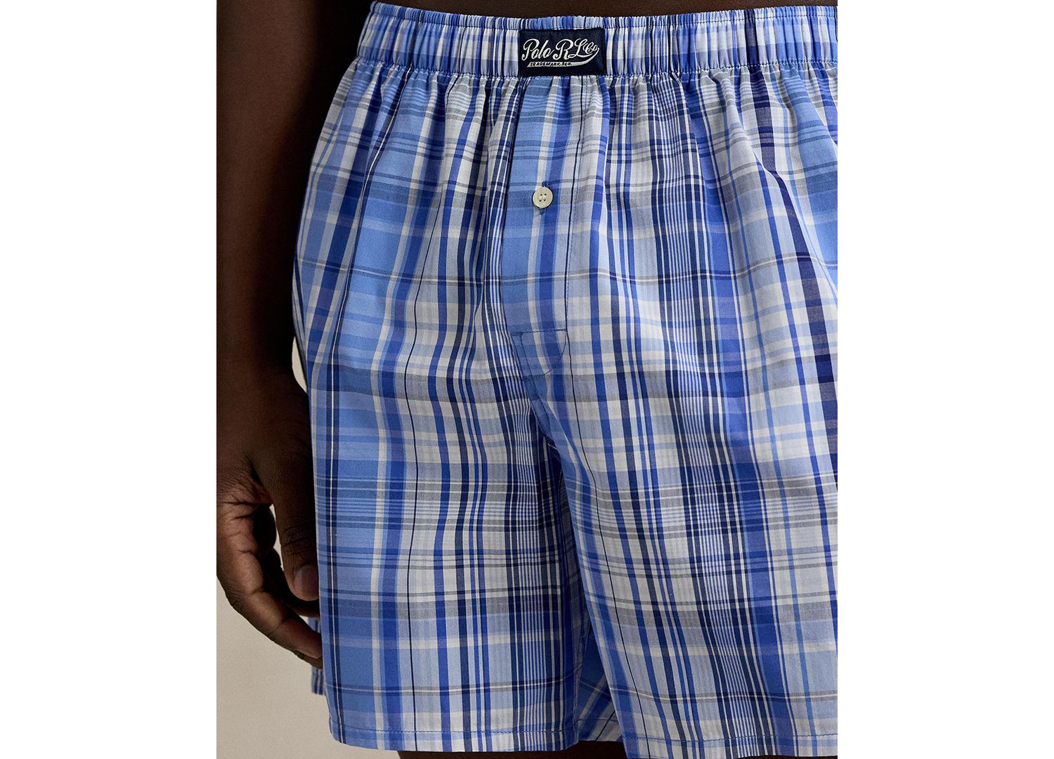 Men's Plaid Woven Boxer Briefs