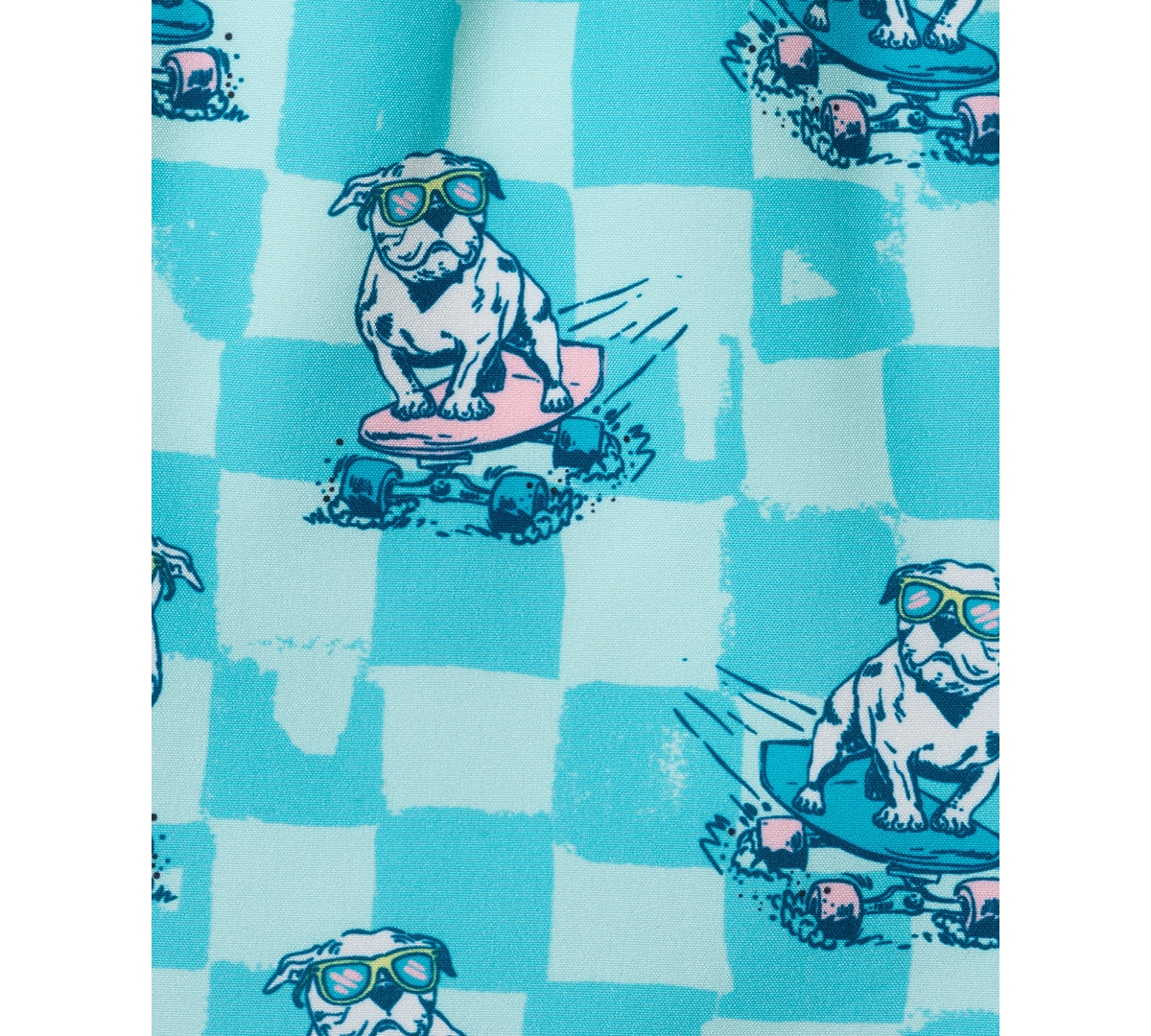 Andy & Evan Boys' 2T-5 Crewneck Rash Guard and Printed Shorts, 2-Piece Set