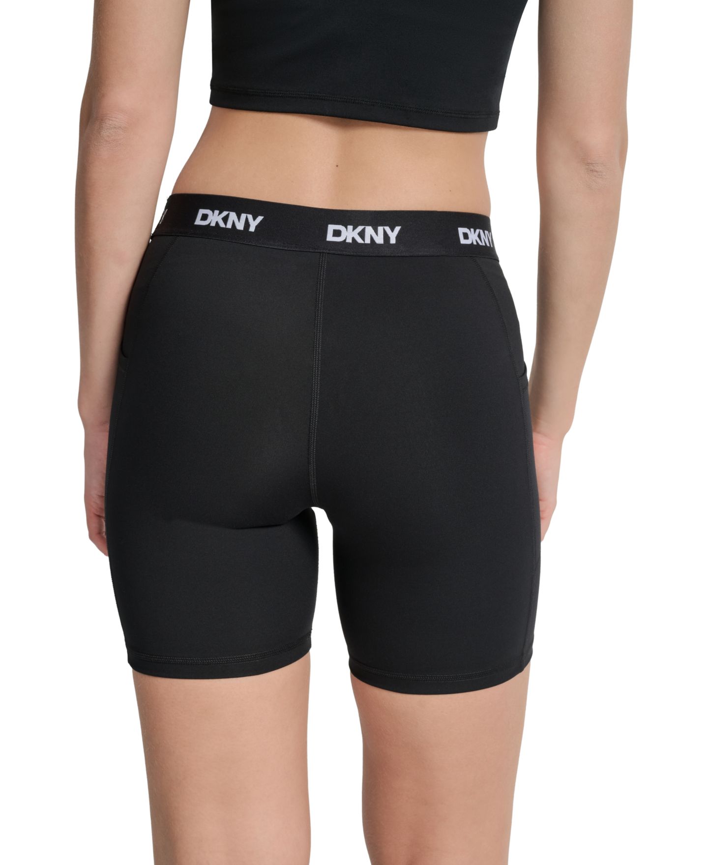 Женские шорты DKNY Balance Compression Super High-Rise 6 Bike Shorts, цвет: Чёрный — фото 6
