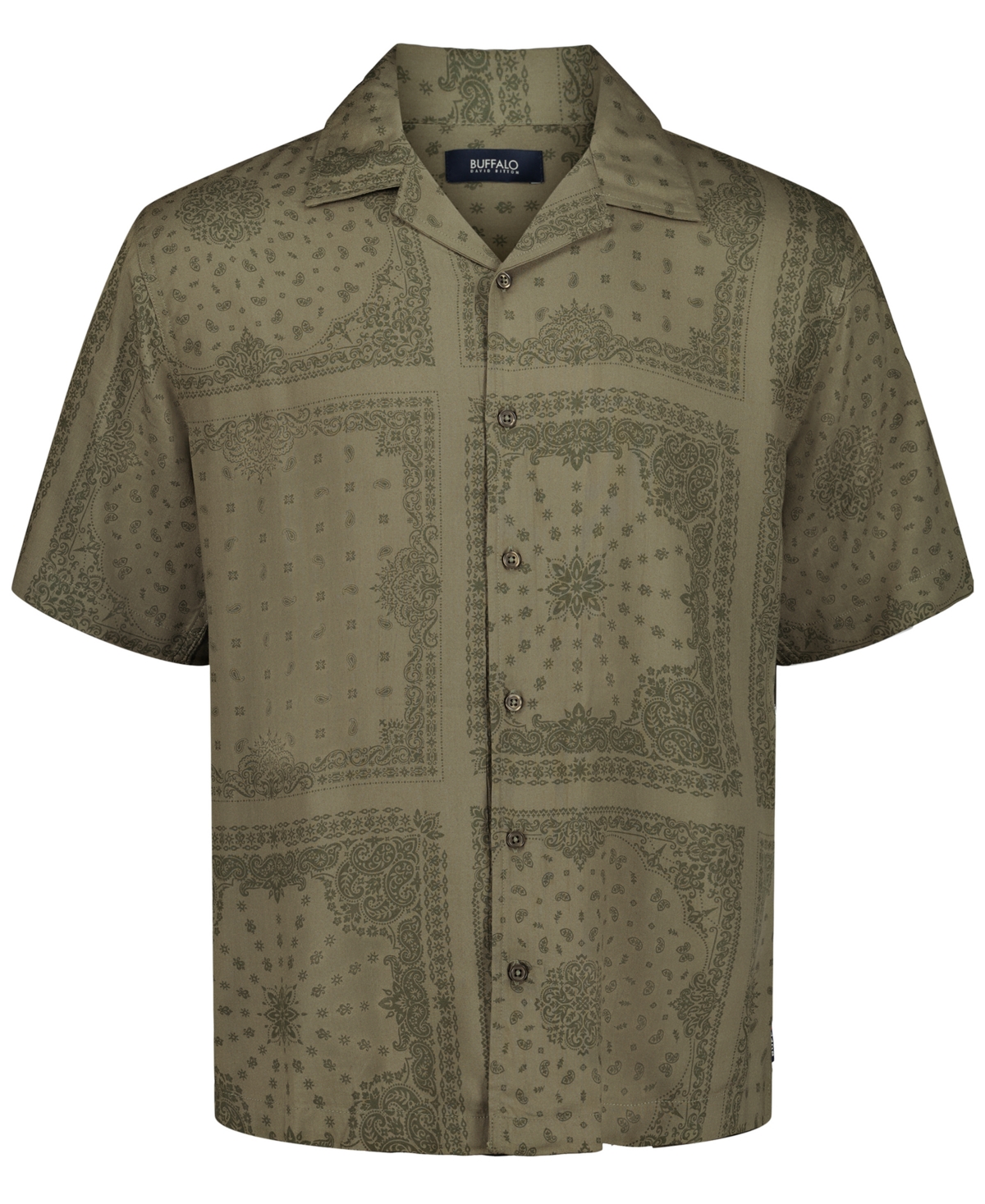 Buffalo David Bitton Men's Sandro Camp Collar Shirt