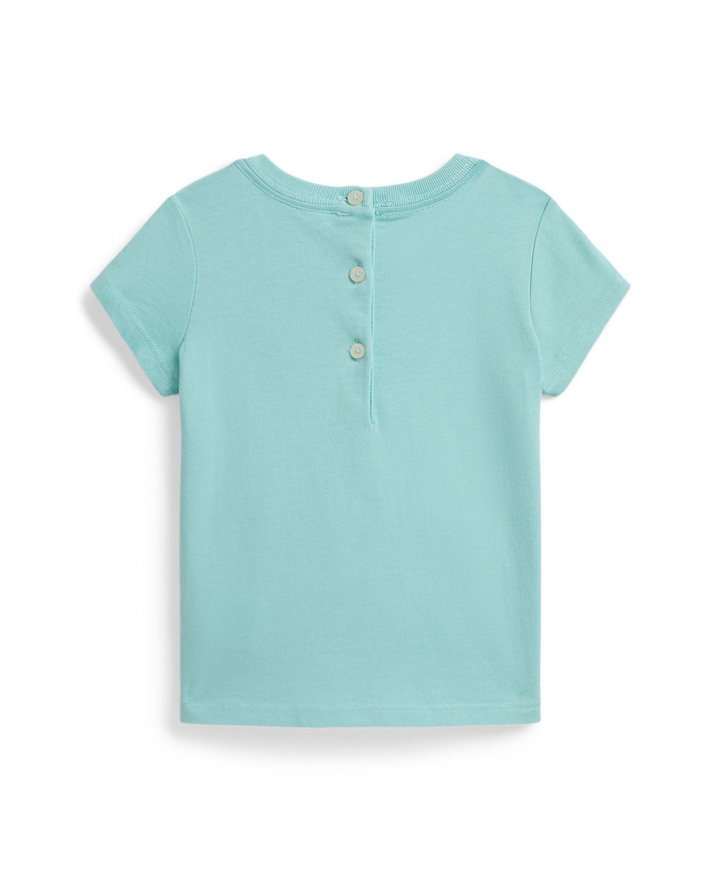 Футболка Polo Ralph Lauren Polo Bear Crewneck T-Shirt для девочек-малышей, цвет: Синий — фото 2