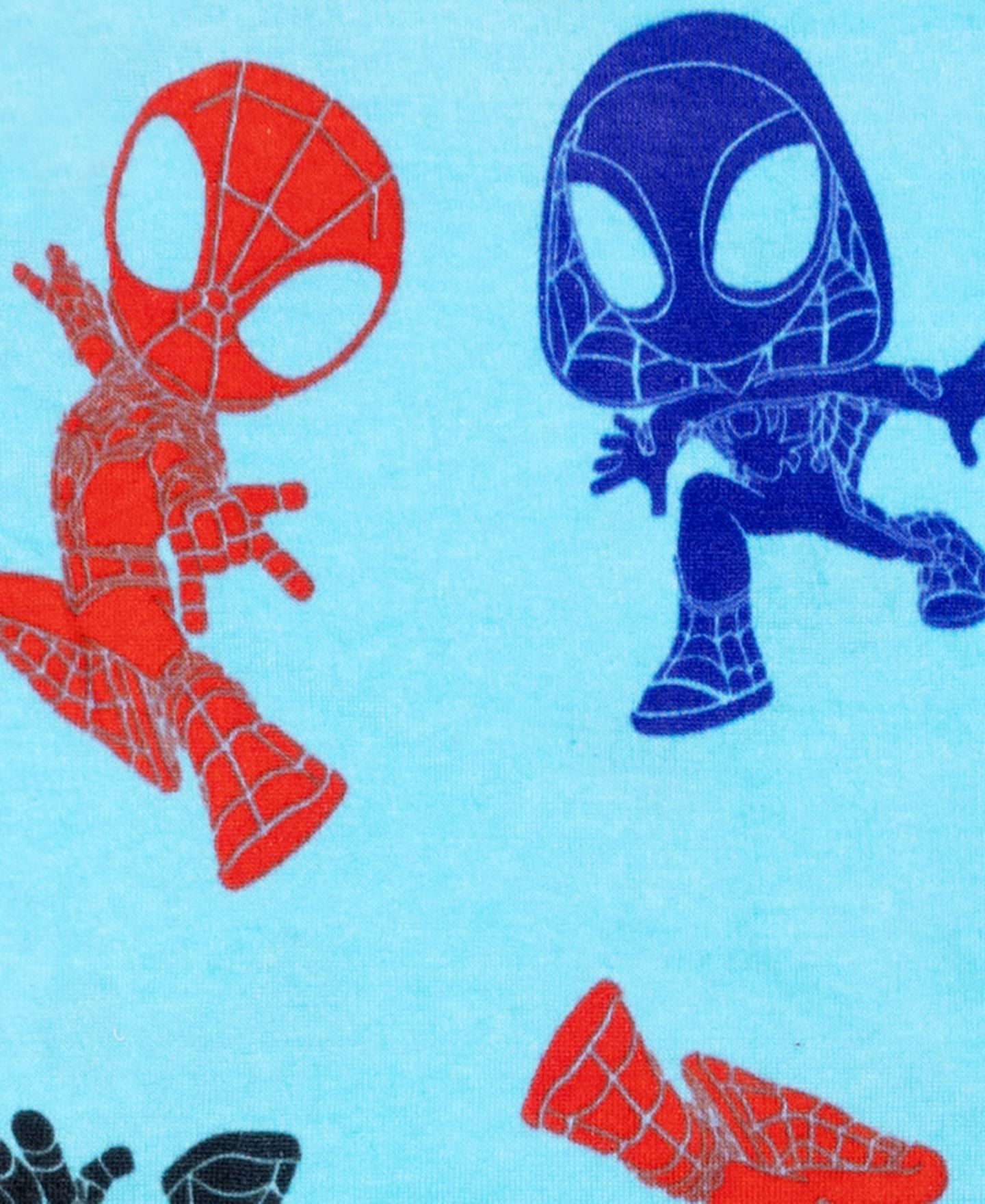 Детская пижама Spider-Man Techno Spidey для мальчиков 2T-4T, 4 предмета, цвет: Красный / Синий — фото 4