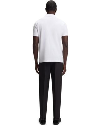 Men's Cotton-Piqu&eacute; All-Over Print Polo Shirt