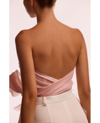 Womens Dreamy off-shoulder blouse with meringue flounces