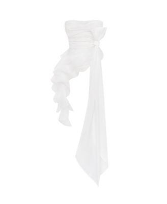 Womens Dreamy off-shoulder blouse with meringue flounces