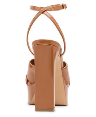 Amber Crossband Platform Dress Sandals