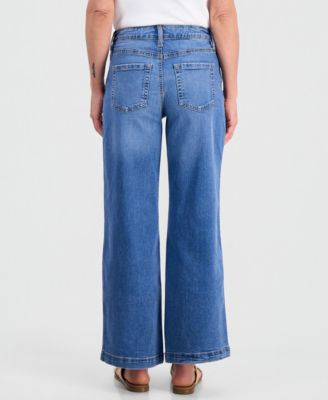 Petite High-Rise Wide-Leg Jeans