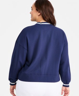 Plus Size NYC Fleece Cardigan Sweatshirt