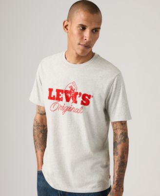 Men's Graphic Logo Detail Crewneck T-Shirt