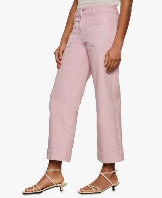 Women's The Marine Mid Rise Cropped Wide-Leg Jeans 