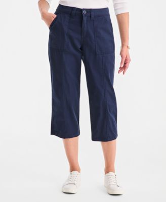 Women's Seamed Utility Capri Pants