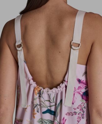 Women's Commuter Printed Scoop Neck Maxi Dress