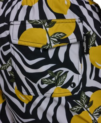 Men's Regular-Fit Quick-Dry 5" Swim Trunks with Boxer Brief Liner