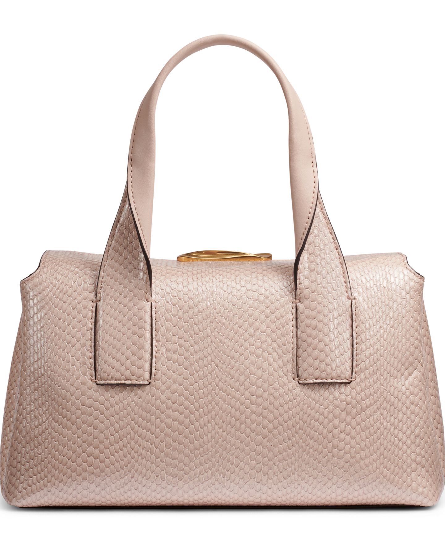 Женская сумка Donna Karan New York Medium Amagansett Snake Satchel, цвет: Снежный — фото 2