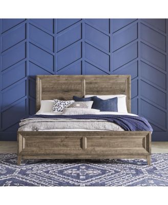 Liberty Furniture Industies Ridgecrest Queen Panel Bed in Cobblestone
