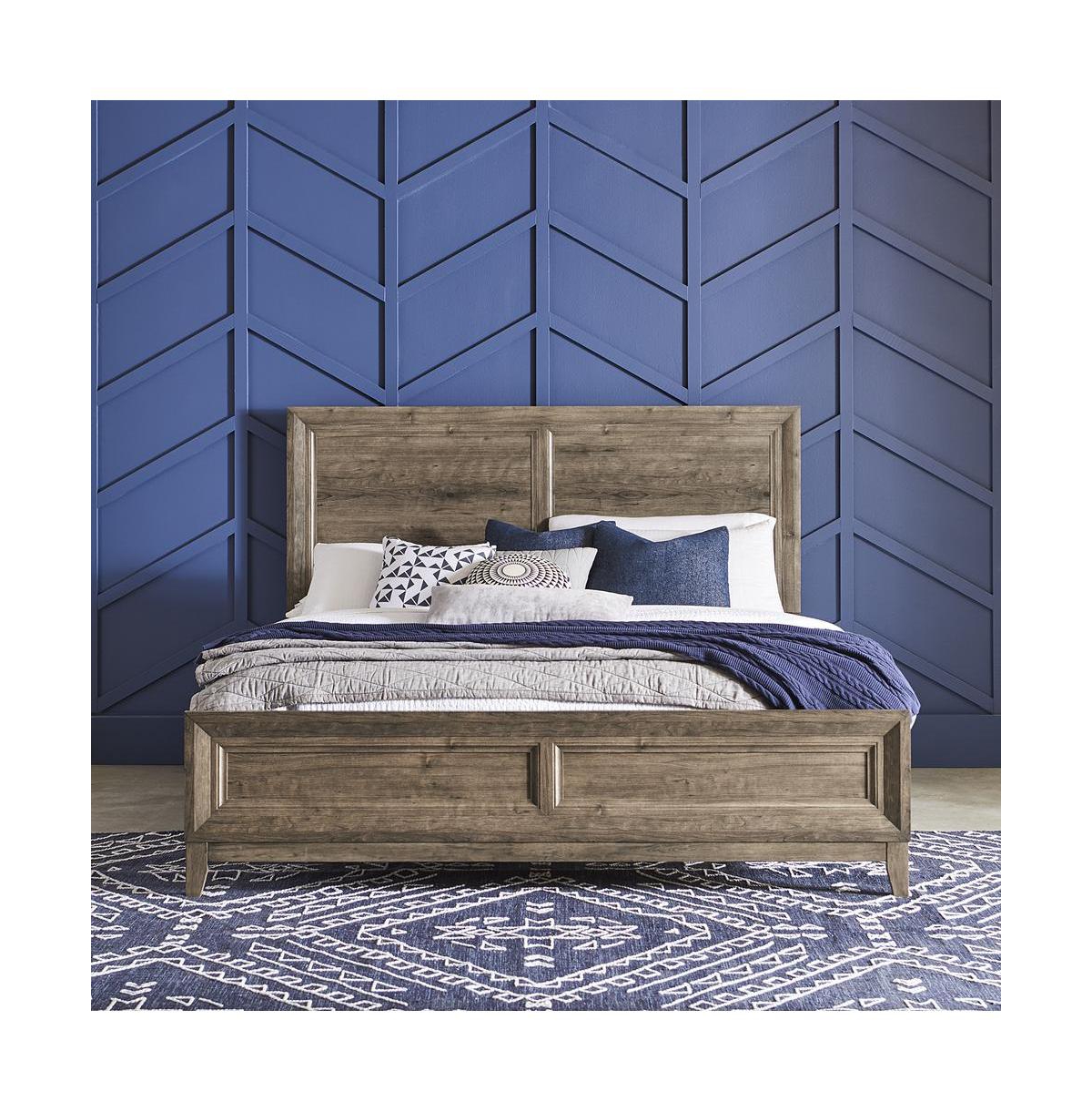 Liberty Furniture Industies Ridgecrest Queen Panel Bed in Cobblestone