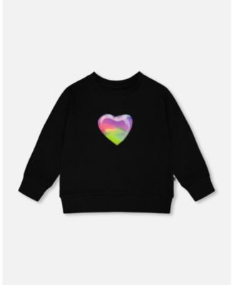 Big Girls ganic Cotton Jersey Long Sleeve T-Shirt Black