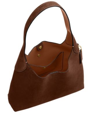 Brooklyn Large Suede Shoulder Bag 34