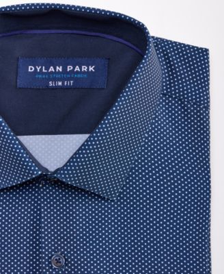 Men's Slim-Fit Performance Four-Way Stretch Dress Shirt