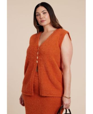 Women's Fuzzy Sweater Vest