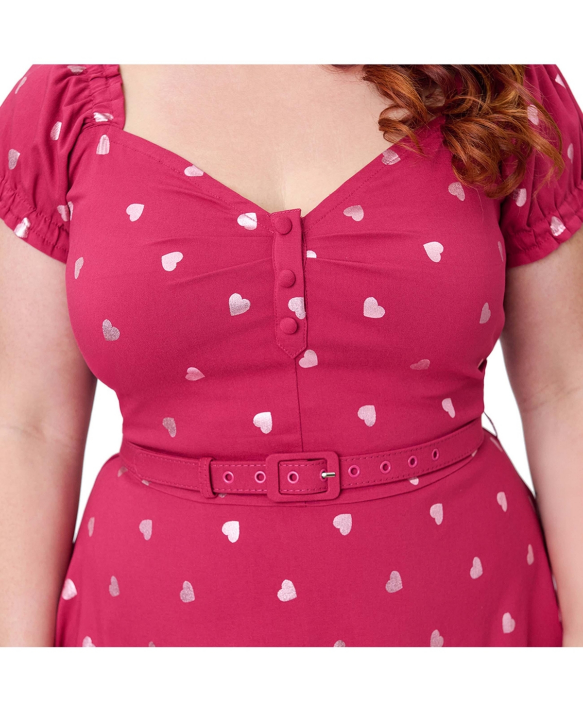 Unique Vintage Plus Ohara Swing Dress