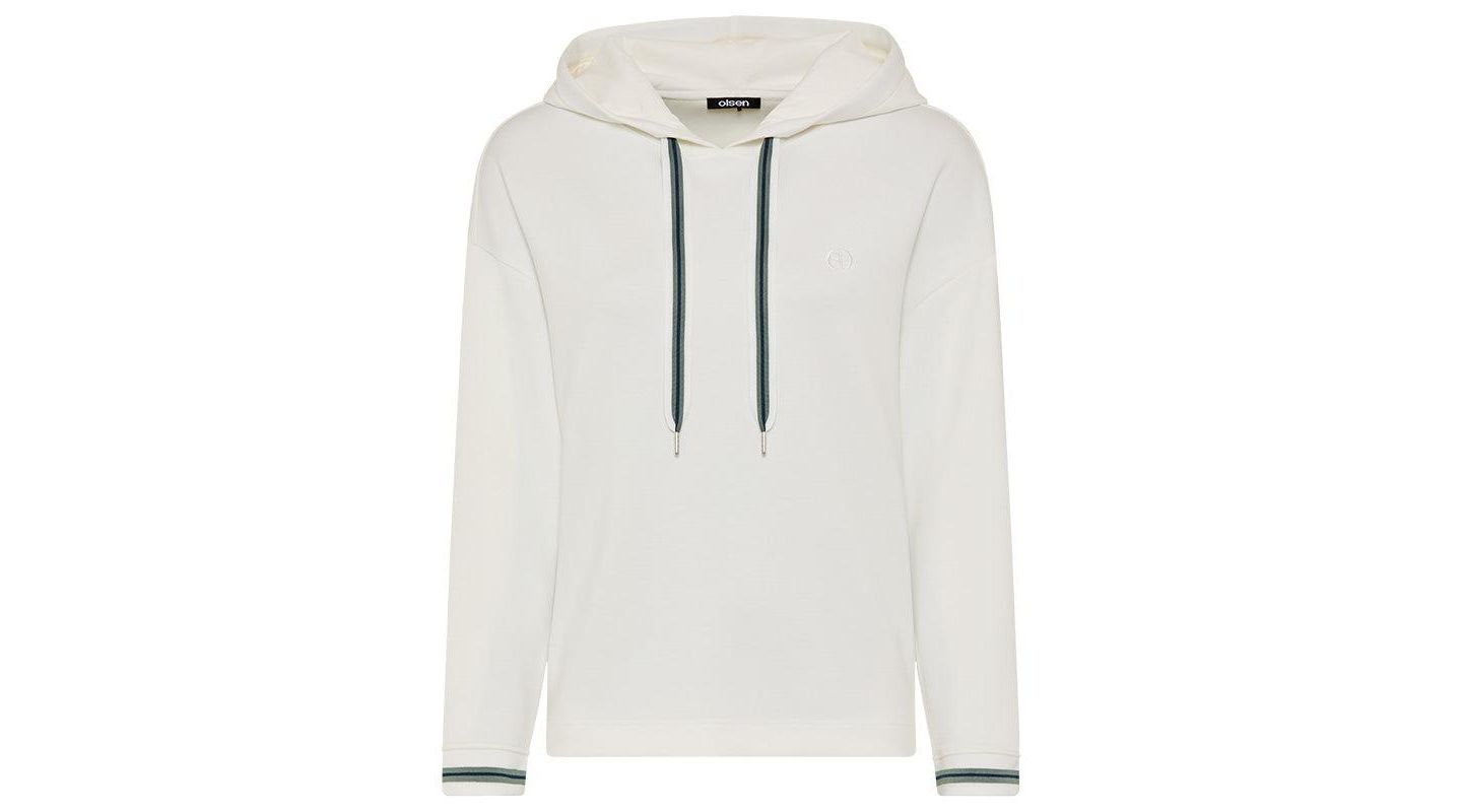 Женский топ Olsen Scuba Knit Jersey Top, цвет: Молочный белый — фото 2