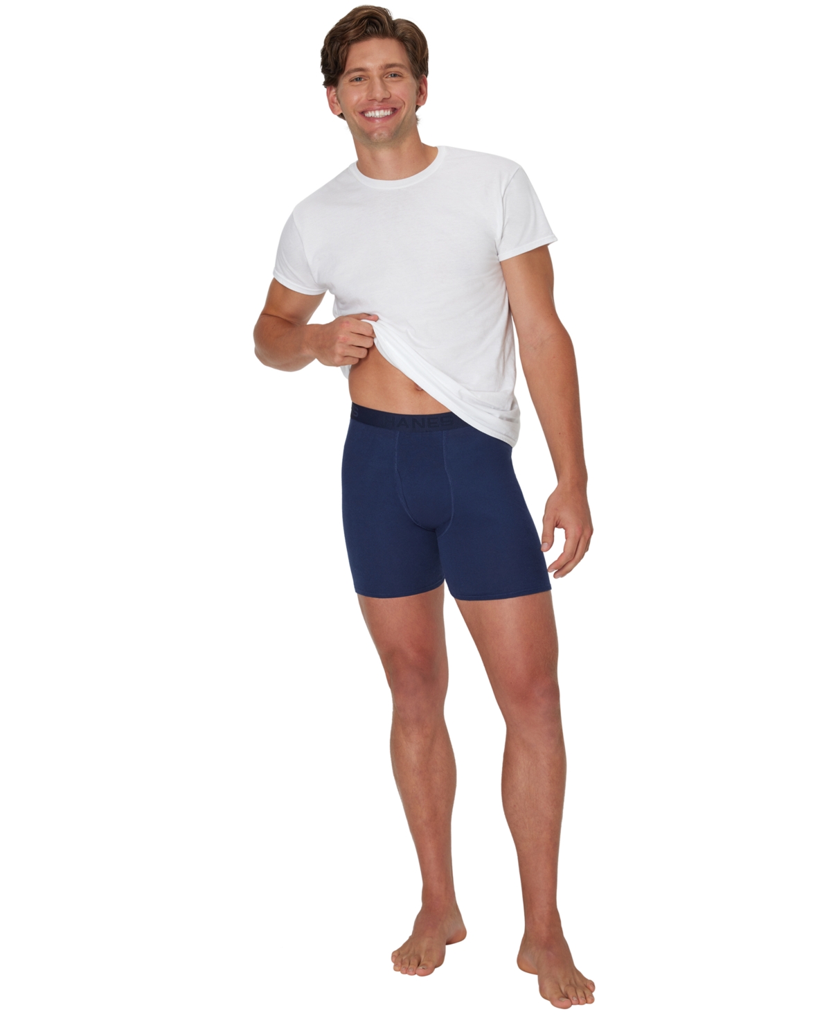 Hanes Men's Ultimate Solid Boxer Briefs, 4-Pack