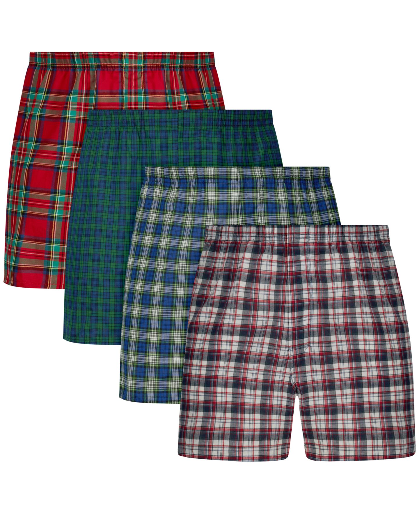 Трусы-боксеры Ultimate для мужчин, с принтом, тканый, 4 шт. — Hanes, цвет: Assorted Colors — фото 1