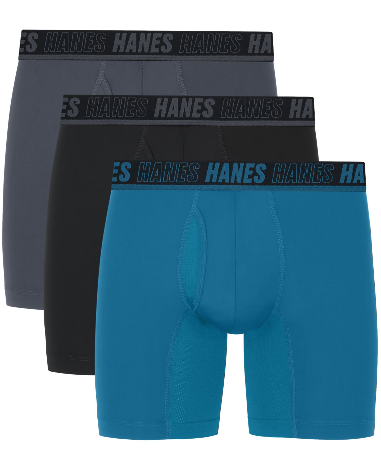 Трусы-боксеры Performance для мужчин, 3 шт. — Hanes, цвет: Assorted Colors — фото 1