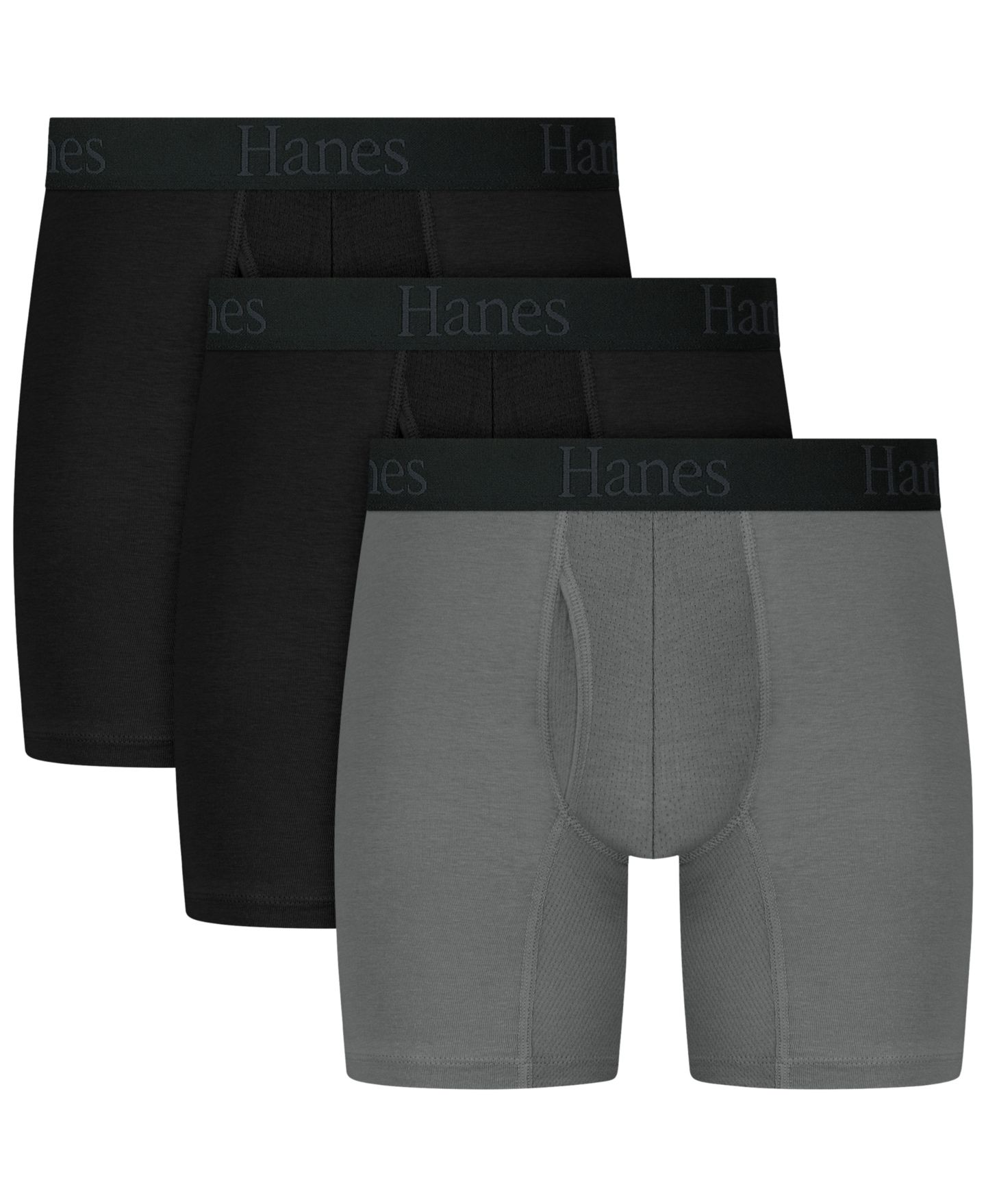 Трусы-боксеры Assorted для мужчин, 3 шт. — Hanes, цвет: Assorted Colors — фото 1