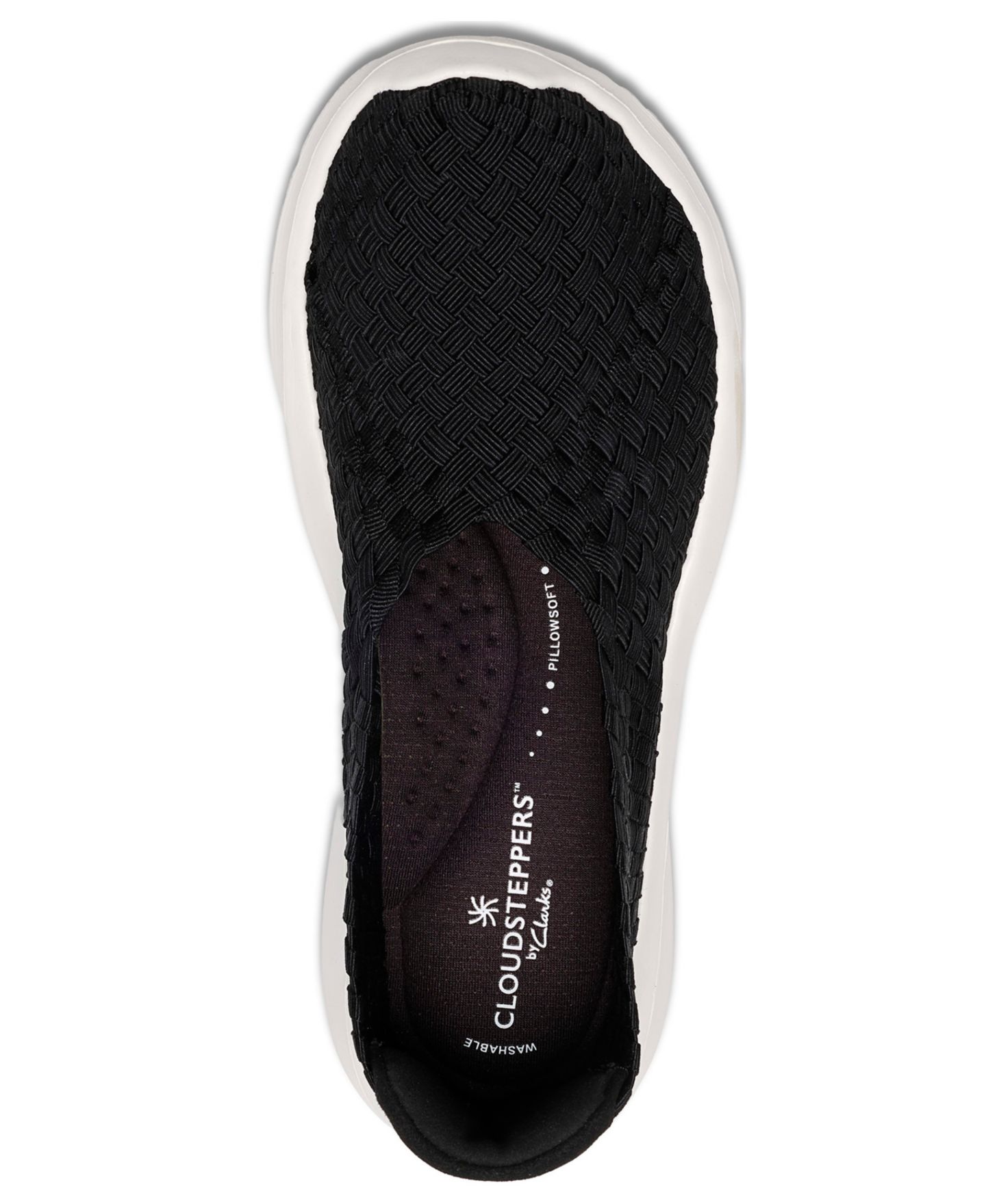 Женские кроссовки Clarks Cloudsteppers Solevana Weave Slip On, цвет: Чёрный — фото 4