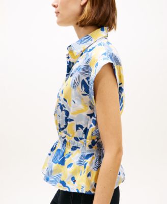 Women's Smocked Waist Shirt