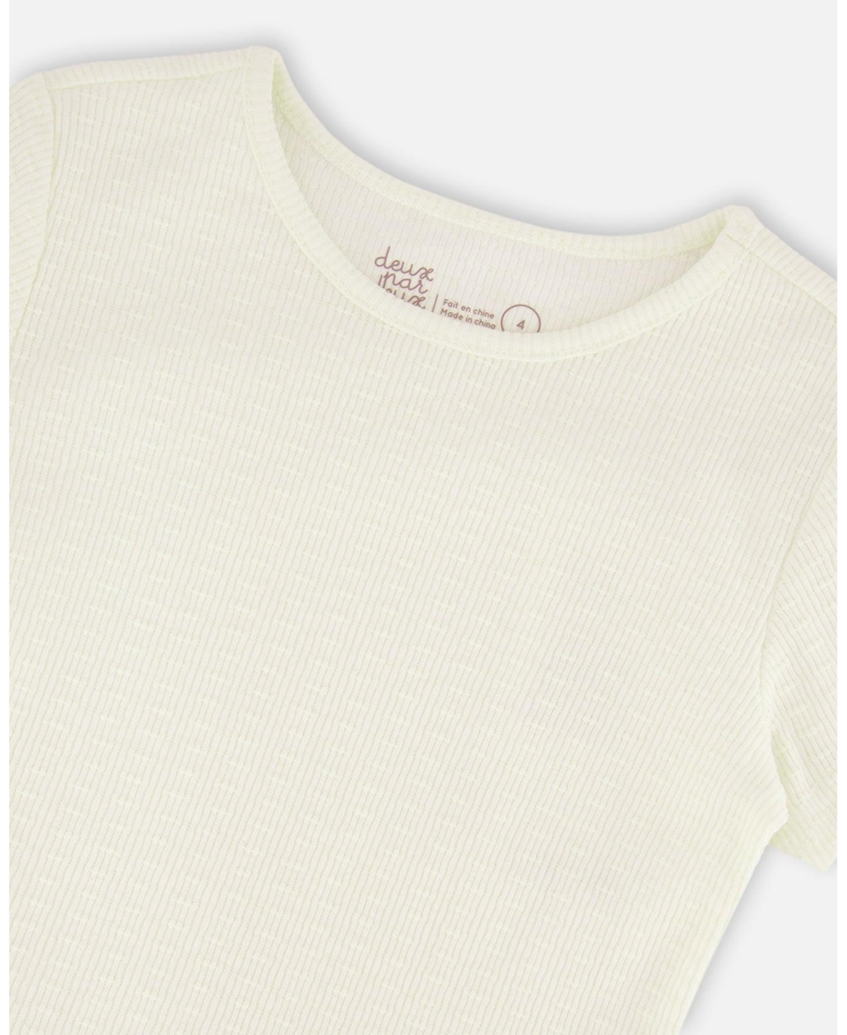 Deux par Big Girls Crinkle Jersey T-Shirt