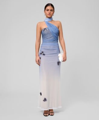 Women's Selkie Mesh Halter Neck Maxi Dress