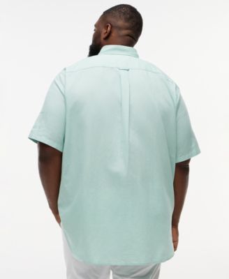 Men's Big & Tall Linen-Blend Short-Sleeve Shirt