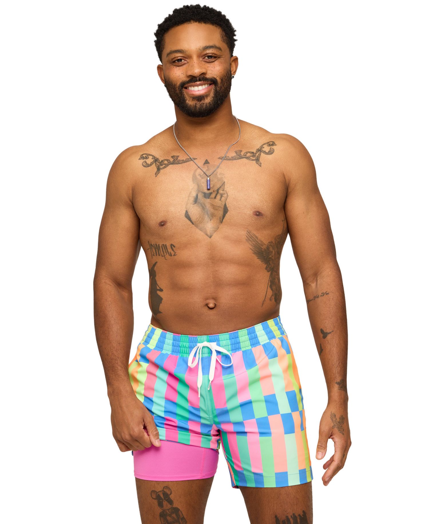 Men's The Technicolor Stitches Classic 5.5" Swim Trunks