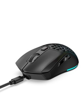 Dual-Mode Wireless Gaming Mouse, 2.4G + Bluetooth 5.1, 6 Adjustable DPI 800-4800, RGB Backlit
