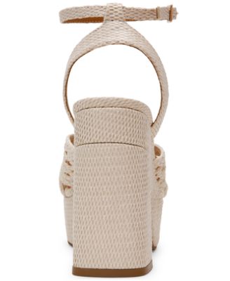 Women's Whisora Crossband Raffia Woven Platform Dress Sandals
