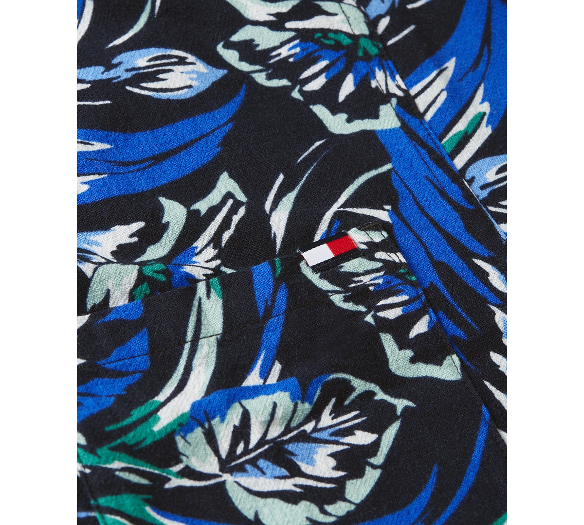 Tommy Hilfiger Men's Short Sleeve Floral Print Woven Shirt